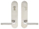Cologne Lever, Tubular Entry, Single Cylinder, Left Hand, Satin Stainless Steel