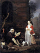 Gabriel Metsu The Poultry Seller, 21"x28" Wall Decal