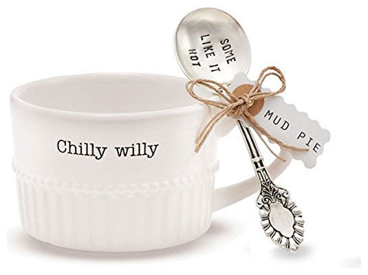 Chilly Soup Mug With Spoon, 2-Piece Set