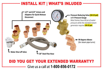 SteamSpa Complete Essentials Installation Kit