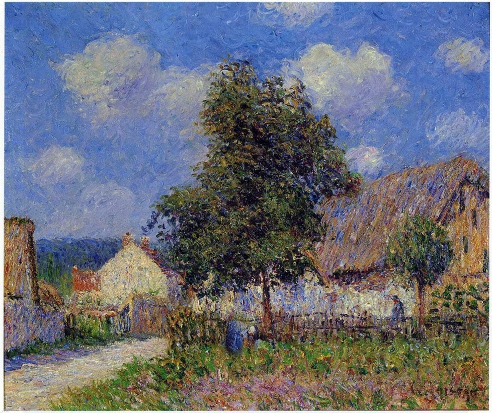 Gustave Loiseau Small Farm at Vaudreuil, 20"x25" Wall Decal