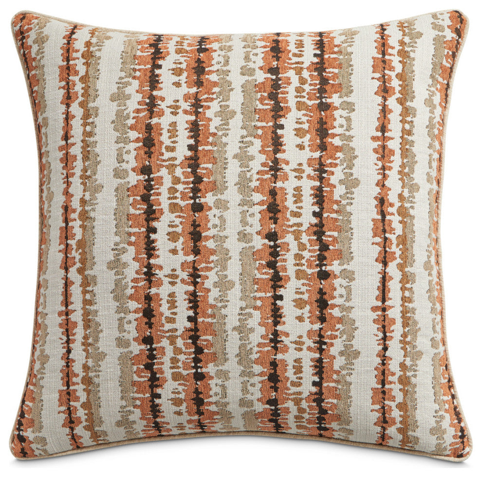 Sundance Antigua 21" Square Throw Pillow, Set of 2, Spice Orange