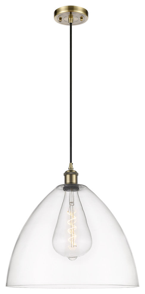 Innovations 516-1P-AB-GBD-162 1 Light 16" Pendant, Antique Brass
