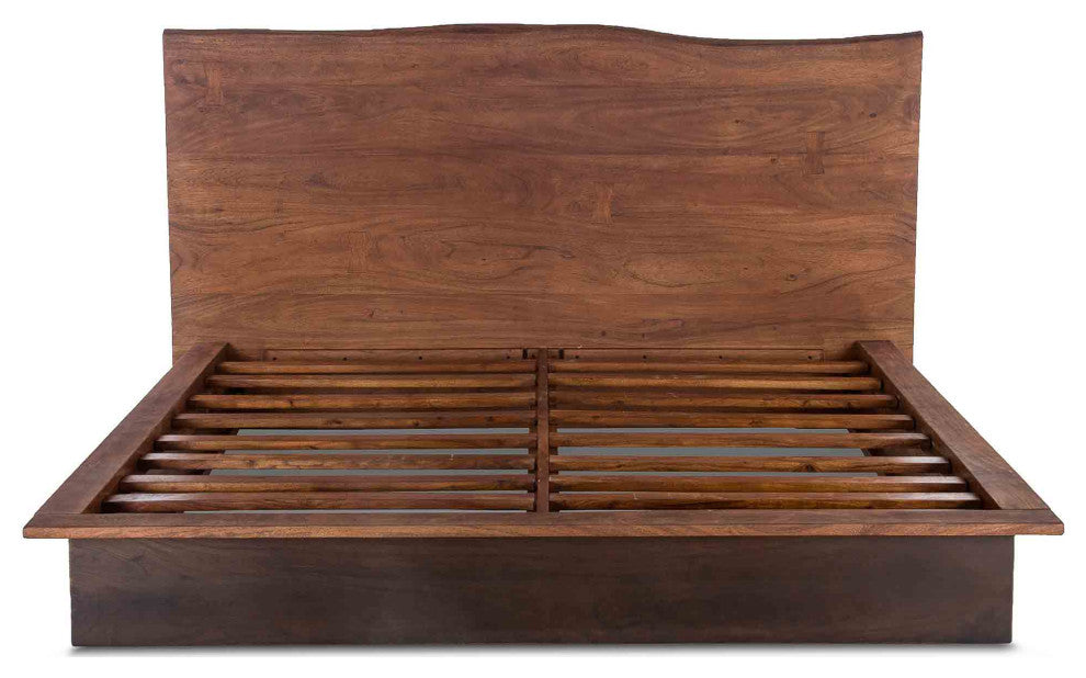 Palermo Acacia Wood Live Edge Bed, King