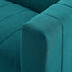 Bartlett Upholstered Fabric 2-Piece Loveseat, Teal