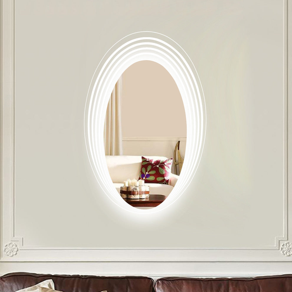 CHLOE Lighting SPECULO Back Lit LED Mirror 6000K, Daylight White, 24"