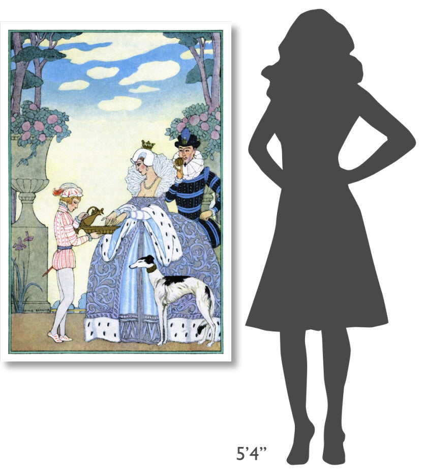 "Elizabethan England" Digital Paper Print by Georges Barbier, 34"x50"