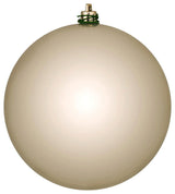 Vickerman N593043DSV 12" Oat Shiny Ball Ornament