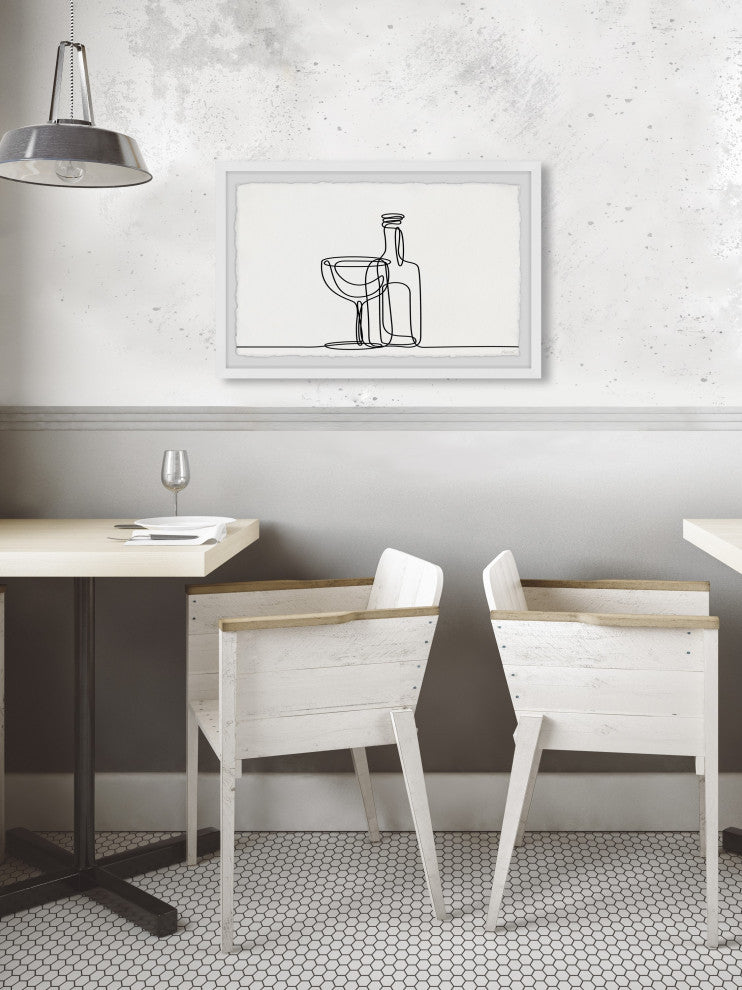 "Time to Drink" Framed Painting Print, 18x12