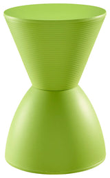 Modern Contemporary Stool, Green, Plastic