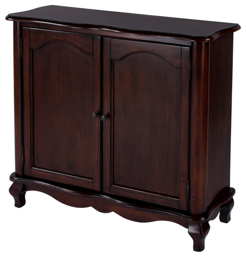Leyden European Accent Cabinet, Dark Brown