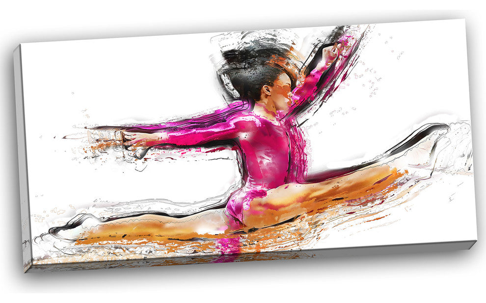 "Gymnastics Split" Canvas Painting