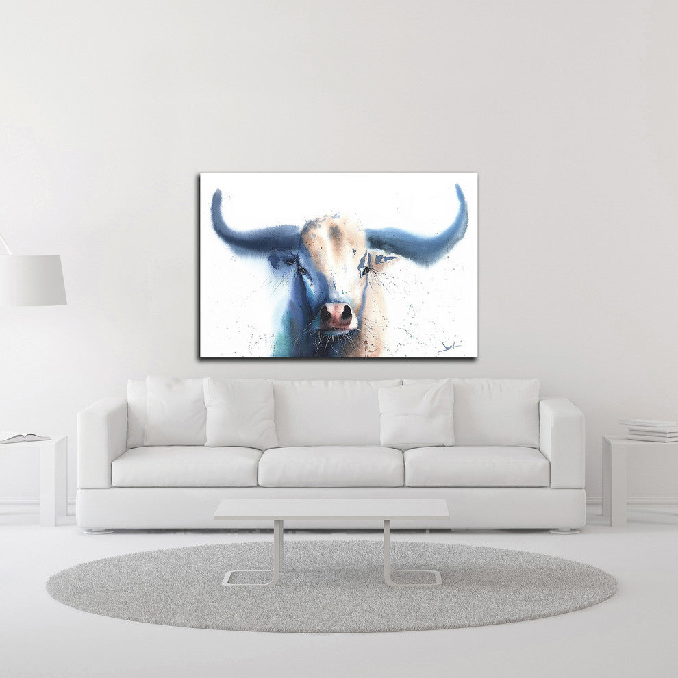 Bull by Eric Sweet, Print on Canvas, 24"x16"