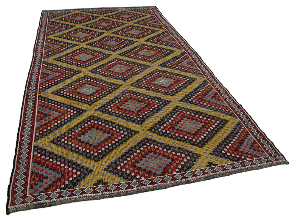 Rug N Carpet - Handmade Oriental 6' 1'' x 11' 7'' Tribal Wool Kilim Rug