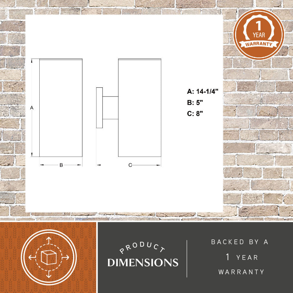 Chiasso 5" Outdoor Wall Light, Bronze