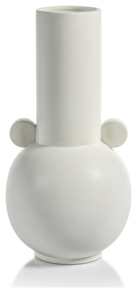 Braga Matt White Ceramic Vase