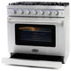 4-Piece Kitchen, 36" Gas Range, Range Hood, Dishwasher and Refrigerator