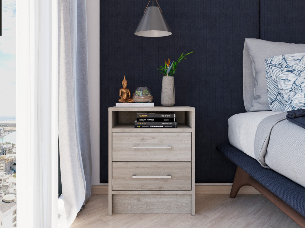 Leyva Nightstand, Light Gray