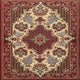 Ahgly Company Indoor Square Traditional Area Rugs, 4' Square