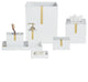 Houston Street White/Brass Tissue Cover