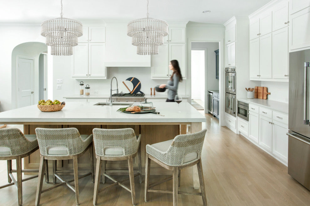 Crystorama Lighting Group TIA-7103 Tiana 3 Light 21"W Beaded - Matte White