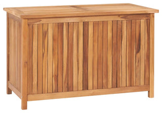 Vidaxl Garden Storage Box 35.4"x19.7"x22.8" Solid Teak Wood