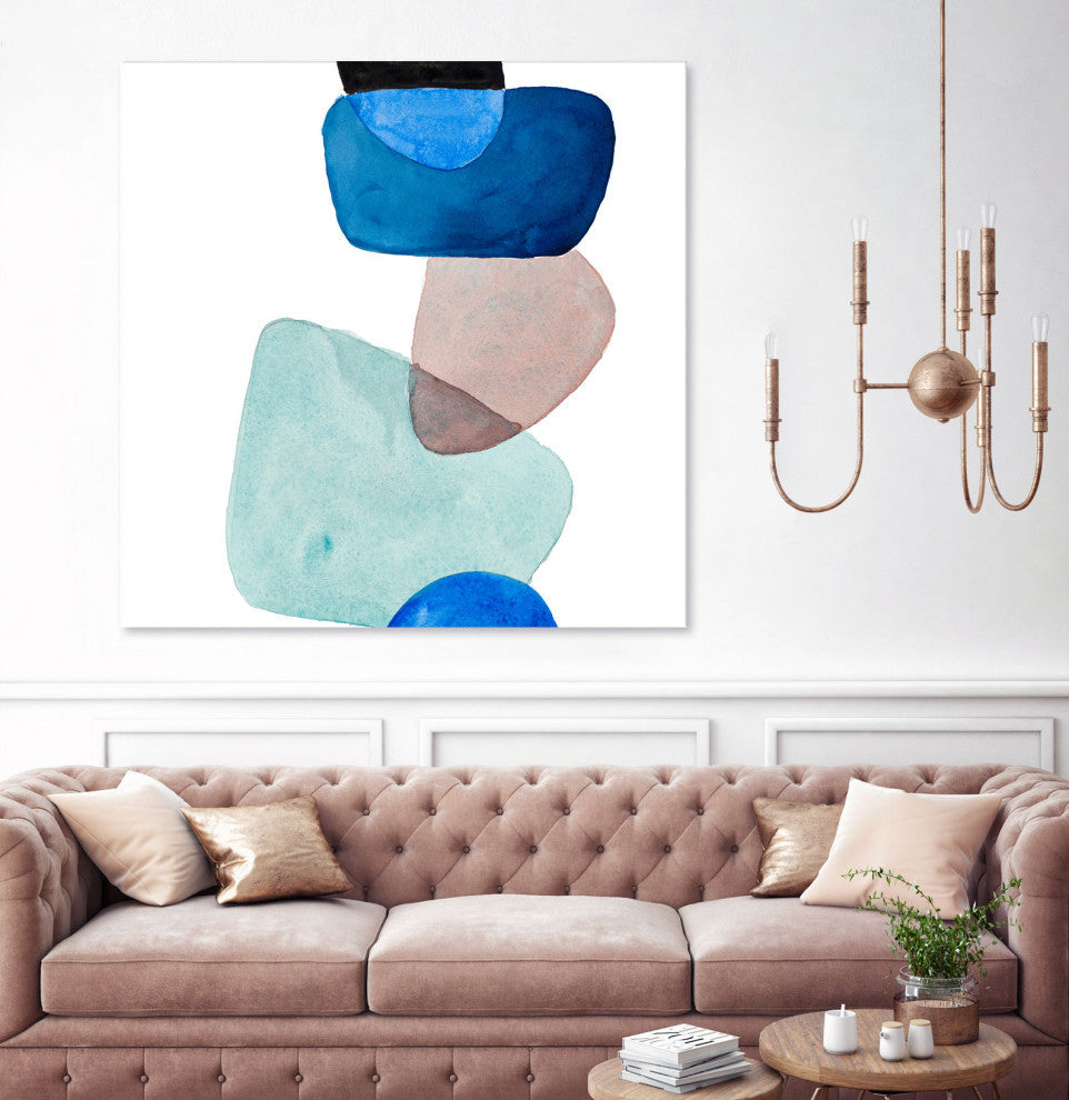 Head Over Heels Abstract II - 54 x 54 by Lanie Loreth