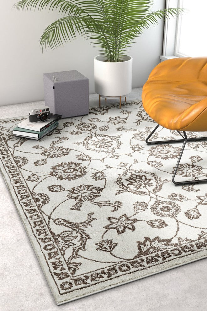 Well Woven Kasper Stupendous Traditional Oriental Beige Soft Area Rug