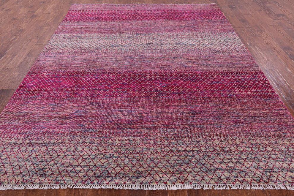 Wool & Silk Savannah Grass Handmade Rug 8' 2" X 10' 1" - Q15451