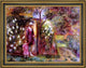 William James Glackens Two in a Garden Framed Premium Canvas Print, 18"x24"