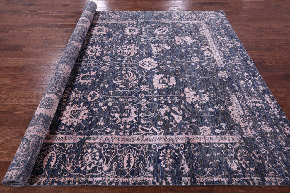 Wool & Silk Hand Knotted Persian Rug 8' 1" X 10' 2" - Q15772