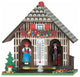 River City Clocks 1022-05 German Weatherhouse Clock With Man and Woman