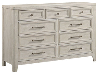 Carlson Pine 9-Drawer Dresser, Washed Linen