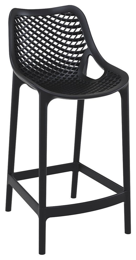 Compamia Air Counter Stools, Set of 2, Black