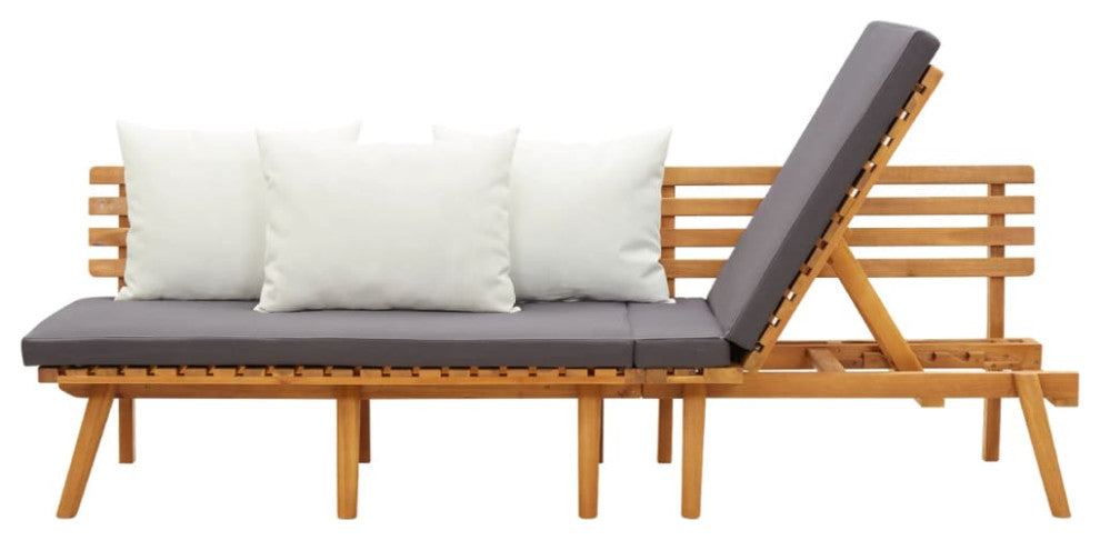 Vidaxl Day Bed 78.7"x25.6" Solid Acacia Wood