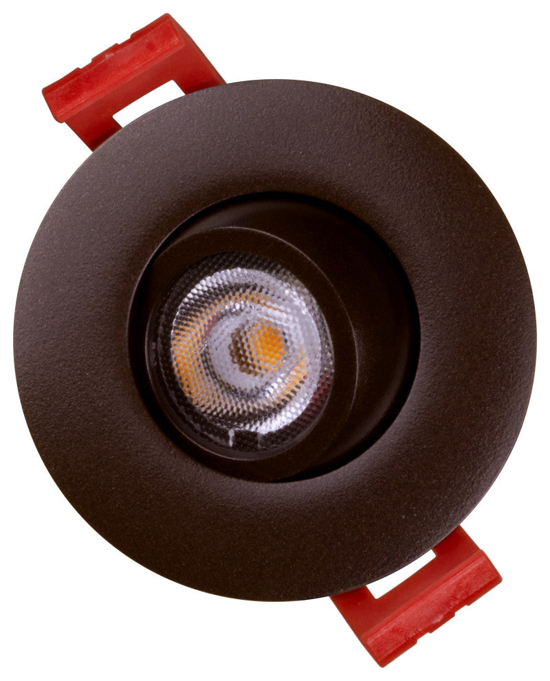 2" LED Gimbal Recessed Downlight, Oil-Rubbed Bronze, 2700k