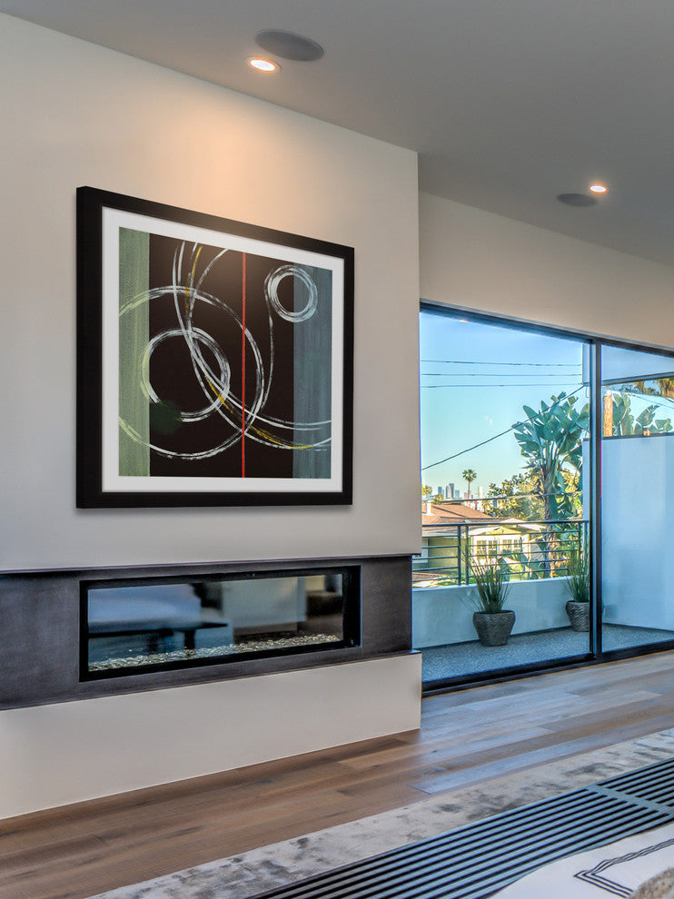 "Circle Swirl" Framed Art Print