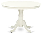 Table 42" Diameter Round Table -Buttermilk And Cherry