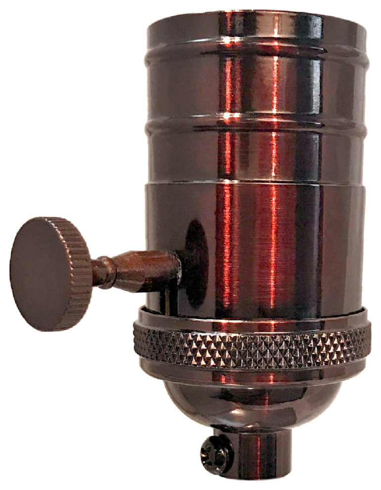 Royal Designs, Inc. 3 Way Vintage Lamp Socket, Oil Rubbed Bronze, Set of 2, Set