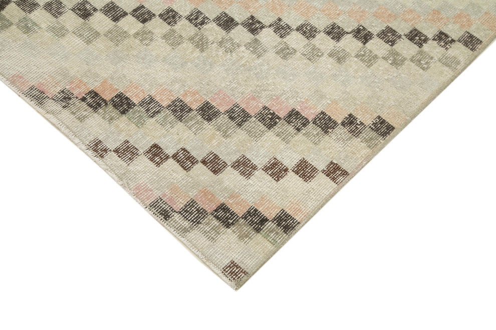 Rug N Carpet - Hand-knotted Anatolian 5' 5'' x 9' 8'' Distressed Vintage Rug