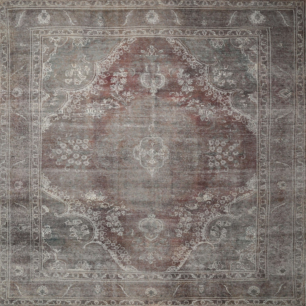 Ahgly Company Indoor Square Traditional Area Rugs, 5' Square