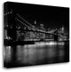 "Nyc Nights" By Nina Papiorek,Ready to Hang Giclee Print on Gallery Wrap Canvas