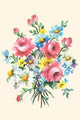 Fancy Flower Arrangement - Gallery Wrapped Canvas Art 28" x 42"