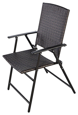 Modern Rattan Folding Chair Set of 4