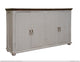 Alba Solid Pine Wood Rustic Farmhouse Console Table, White