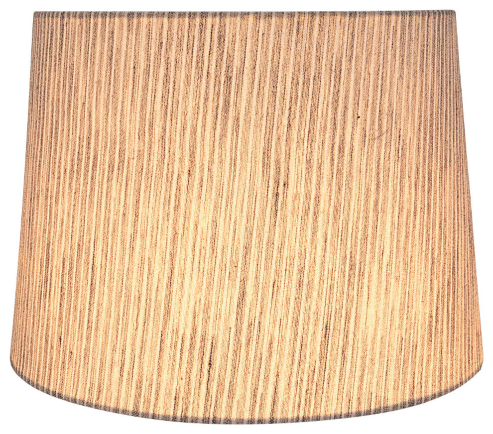 Aspen Creative 32952 Hardback Empire Spider Lamp Shade in Light Grey 12"x14"x10"