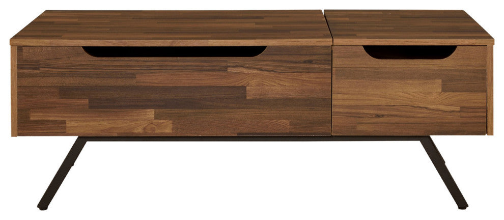 Wooden Coffee Table w/Lift Top, Walnut Finish
