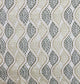 Enigma Twist Luxury Throw Pillow in Blue, Beige Colors, 24"x24"