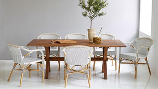 Colonial Exterior Small Dining Table, Natural, Large