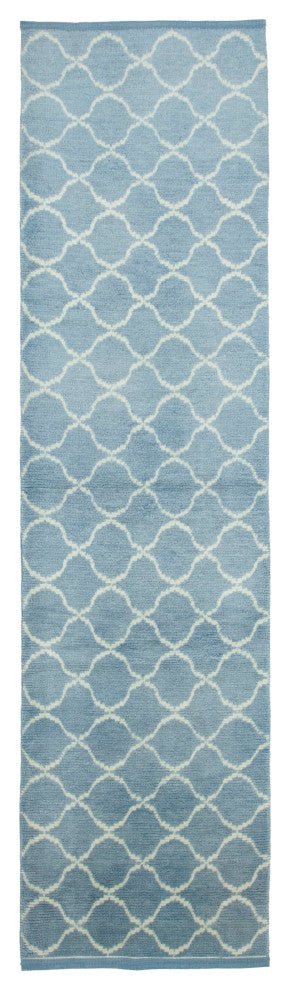 Rug N Carpet - Handmade One-of-a-Kind 3' 1" x 12' 4" Moroccan Runner Rug